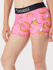 ChicknLegs Women's Pink Banana 3" Compression Shorts