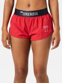 ChicknLegs Women's Red 1.5" Split Shorts