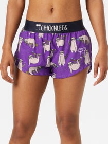 ChicknLegs Women's Sloths 1.5" Split Shorts