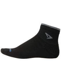 Drymax Run Lite-Mesh 1/4 Crew Socks Black