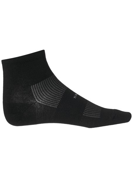 Feetures High Performance Cushioned Quarter Socks - 3 Pairs, Size Medium, Men's White