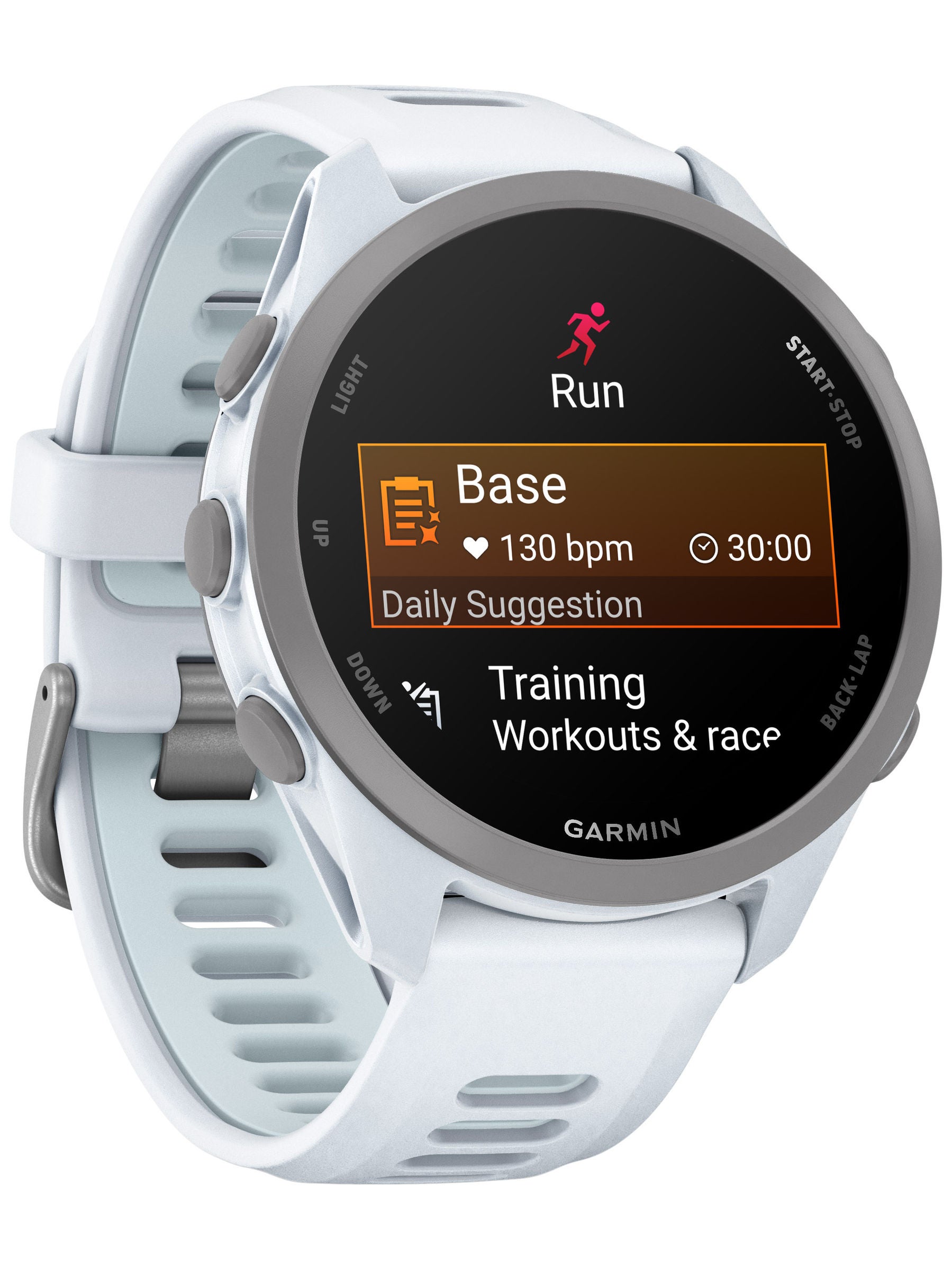 Garmin Forerunner 170 white with cool blue and white display