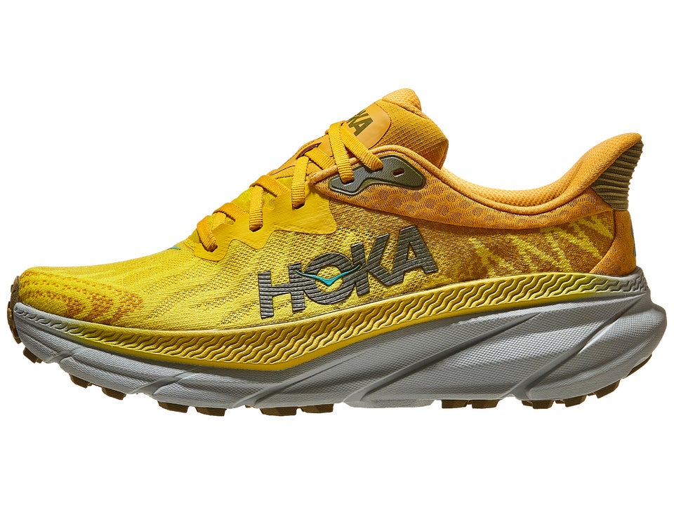 HOKA Challenger 7 Men's Shoes Passion Fruit/Golden | Running Warehouse