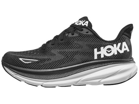 HOKA Clifton 9 Women's Shoes Black/White | Running Warehouse