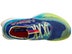 Overhead view of left shoe of the HOKA Cielo X1. Shoe is blue and green.