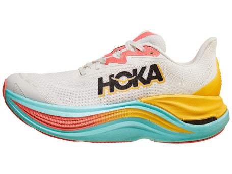 HOKA Skyward X\Womens Shoes\Blanc De Blanc/Swim Day