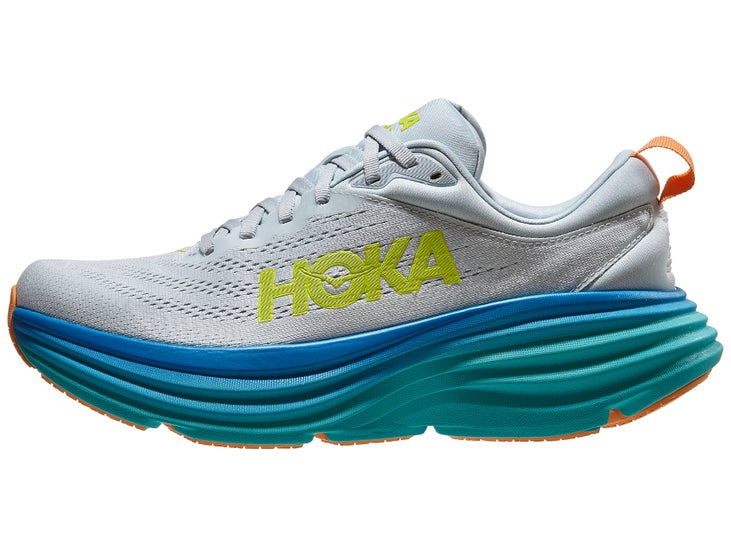 HOKA Bondi 8 Men's Shoes Ice Flow/Bit of Blue | Running Warehouse
