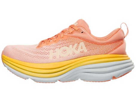 HOKA Bondi 8\Womens Shoes\Shell Coral/Peach