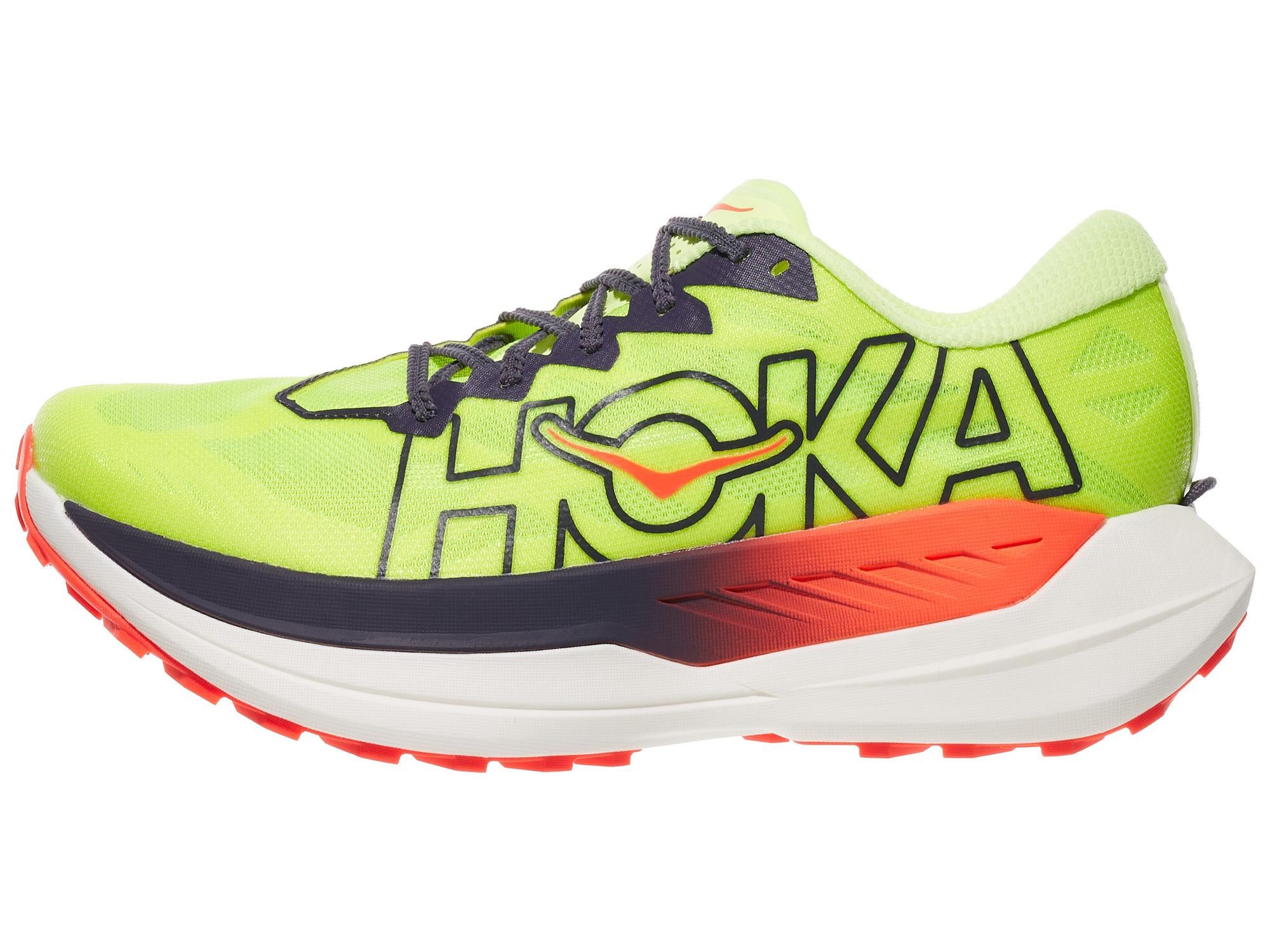 HOKA Rocket X Trail men's shoe in Yuzu/Flame