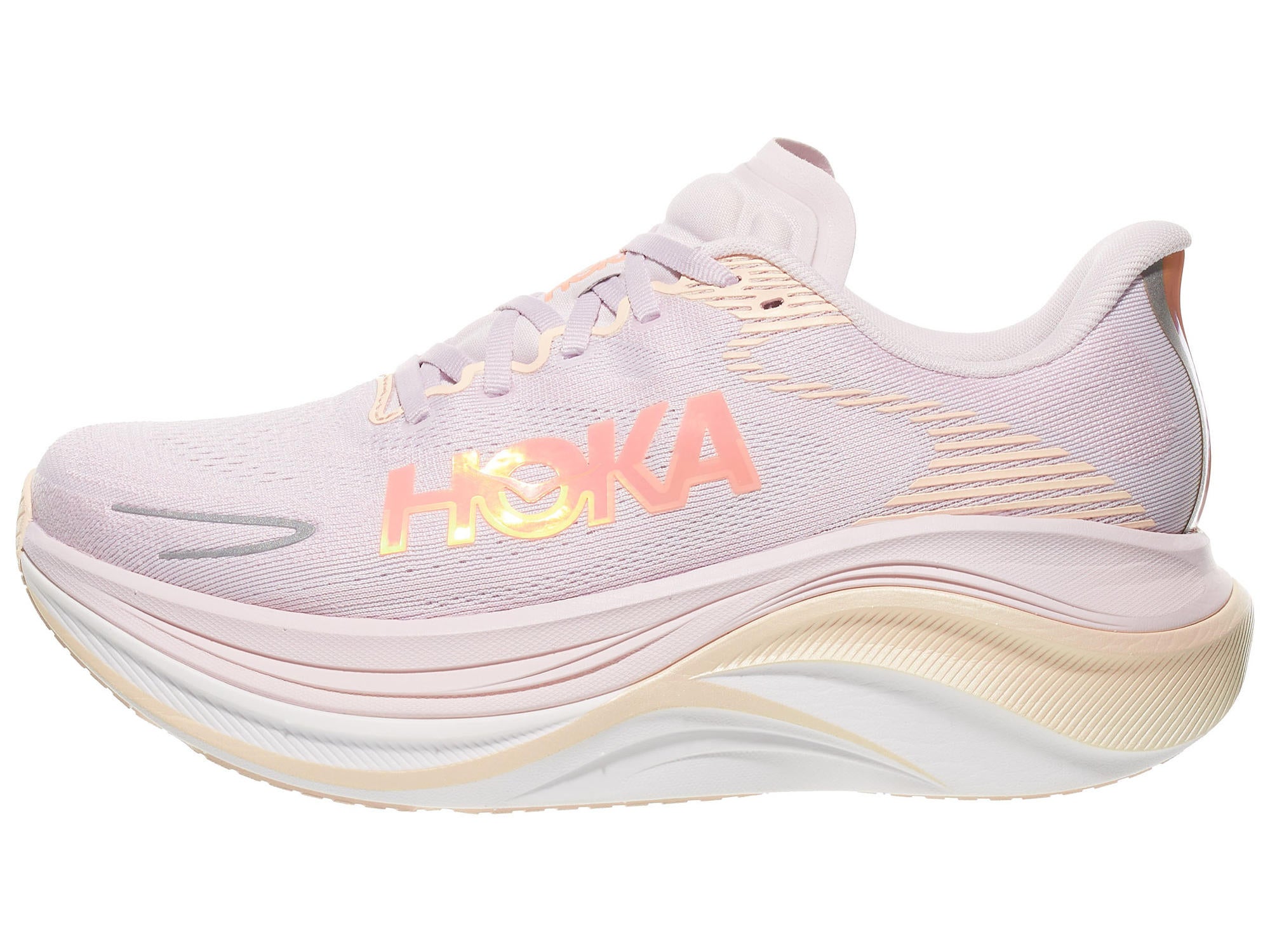Women's Skyward X 2 in Lilac/Tangerine, left shoe facing left