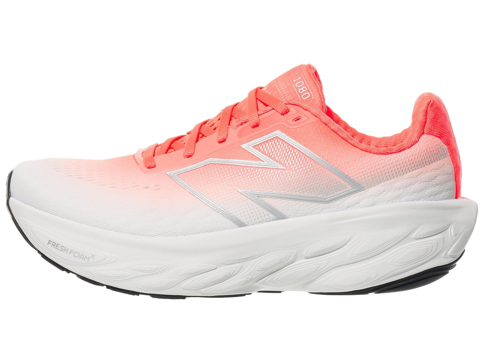 Women's New Balance Fresh Foam X 1080 v14 left shoe facing left Red