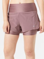 Nike Wom Mid Rise 2in1 3" Short MD Smokey Mauve