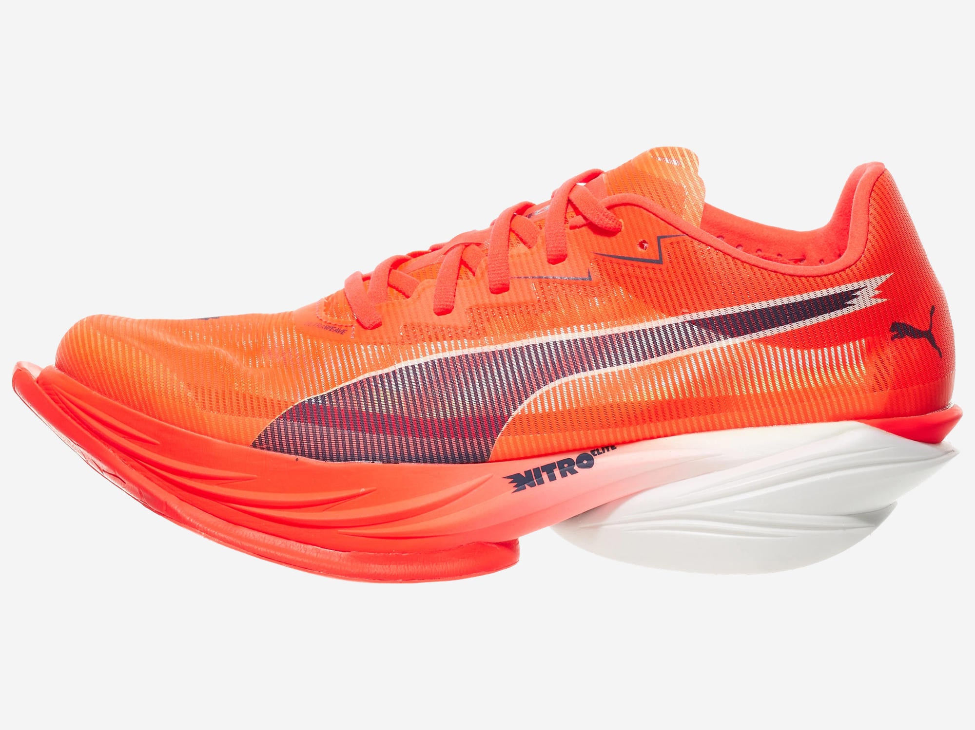 PUMA Fast-R 3 Red/Inky Depths left shoe facing left