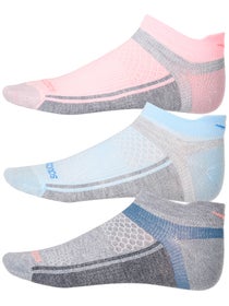 Saucony Inferno Ultralight No Show Socks 3-Pack Pink