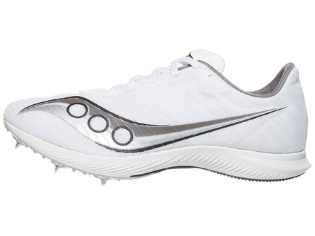 Saucony Velocity MP Spikes\Mens\White/Silver