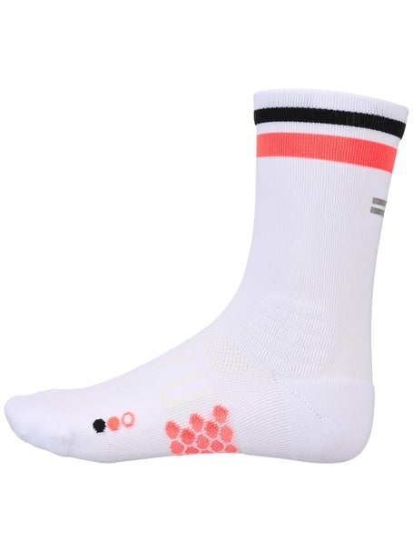 SHYU Racing Crew Socks White/Scarlet/Black