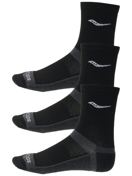 Absolute Gaseous Wash windows Saucony Inferno Cushion Mid-Crew Socks 3-Pack Black | Running Warehouse