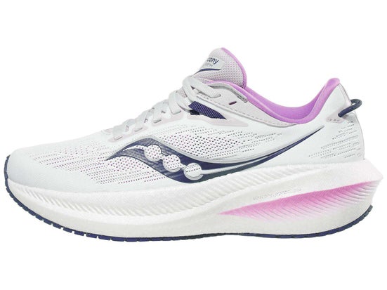 Saucony Triumph 21 Women's Shoes White/Indigo | Running Warehouse