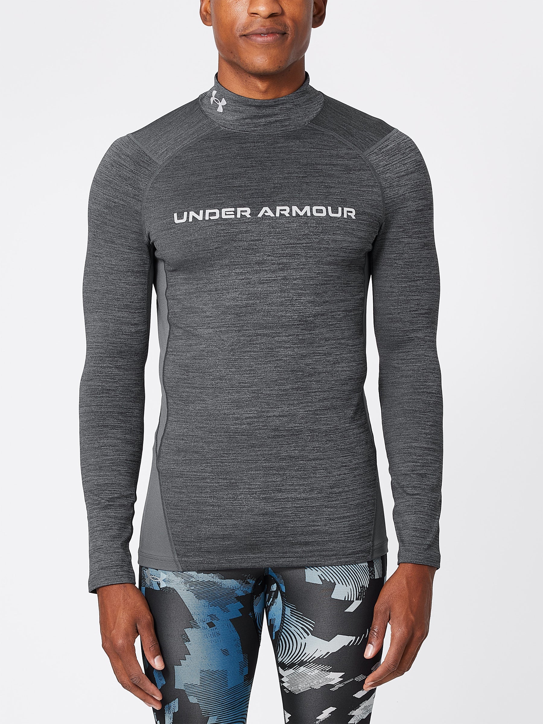 2021 Under Armour Mens ColdGear Armour Fitted Twist Mock Top Sports Baselayer 