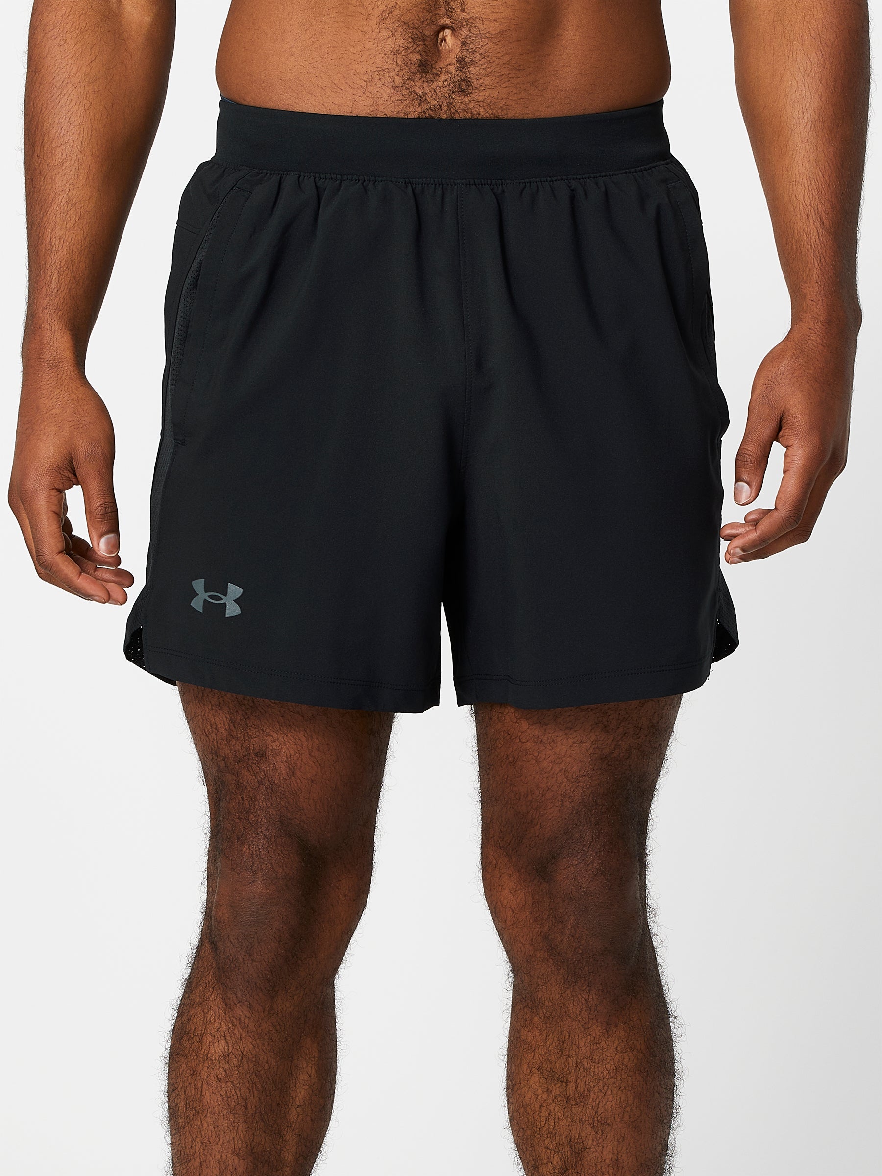 Under Armour Launch SW 5 Inch Mens Running Shorts Black 