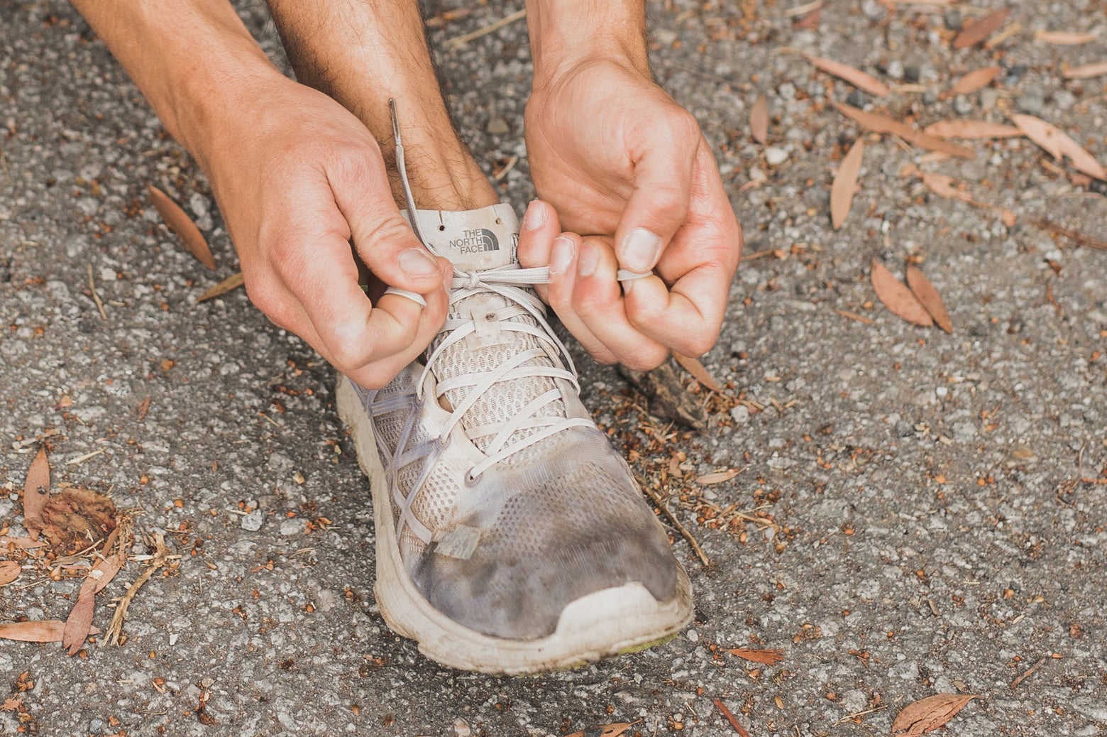 Close up of a dirty shoe 