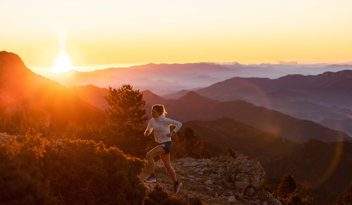 Woman running in the morning