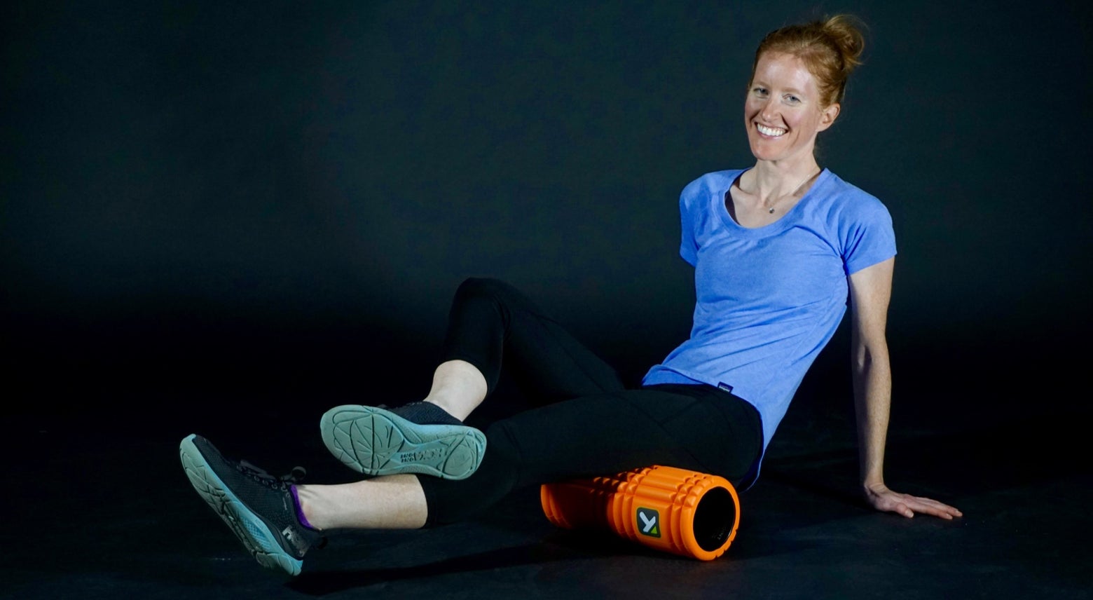 Foam rolling the hamstrings