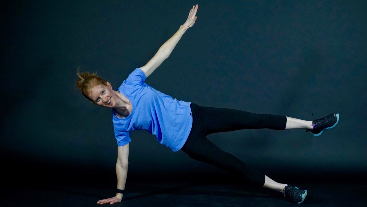 Side plank with leg abduction