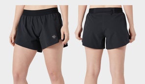 Front and back images of Fuel n Fly shorts in black color