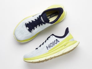 Hoka Mach 4 shoe review pair of shoes