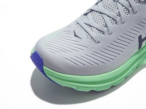 HOKA running shoe review lateral view toe box 