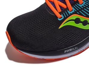 Saucony running shoe upper view