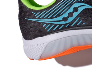 Saucony running shoe heel view