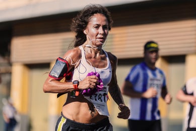 Runner warming up to Run