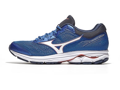 A high drop running shoe in blue