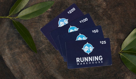 Running Warehouse Gifts Cards