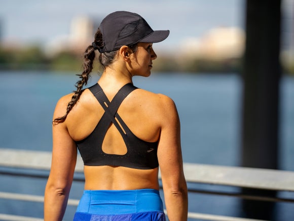 Woman wearing Brooks apparel