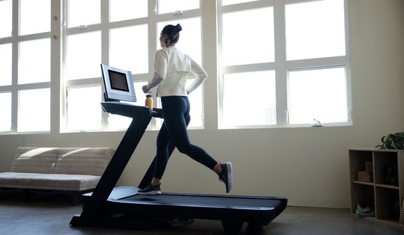 runner on a treadmill