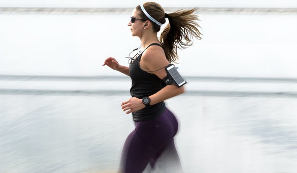 Runner with watch and phone