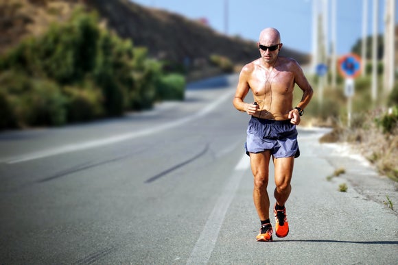 Runner on road