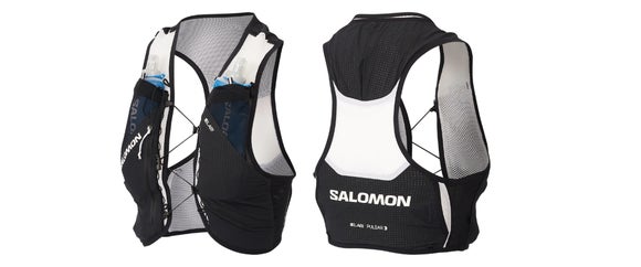 Salomon S/Lab Pulsar Set Pack Black and White Front and Back