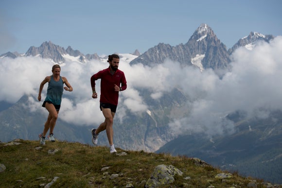 man and women in mountians