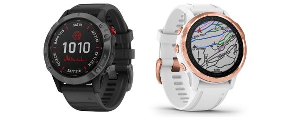 Garmin fenix 6 black and white colors