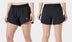 Front and back images of Fuel n Fly shorts in black color