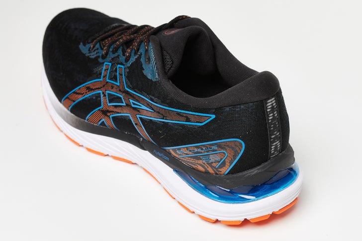 ASICS Cumulus Review shoe lateral view heel