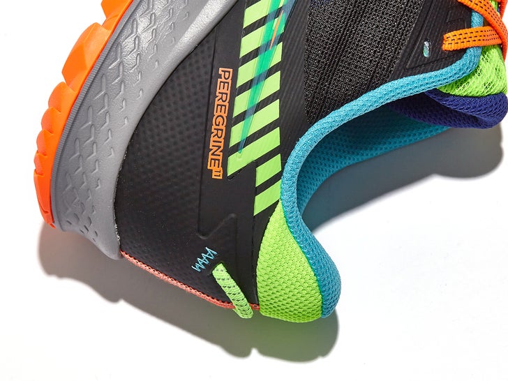 Saucony running shoe review heel view