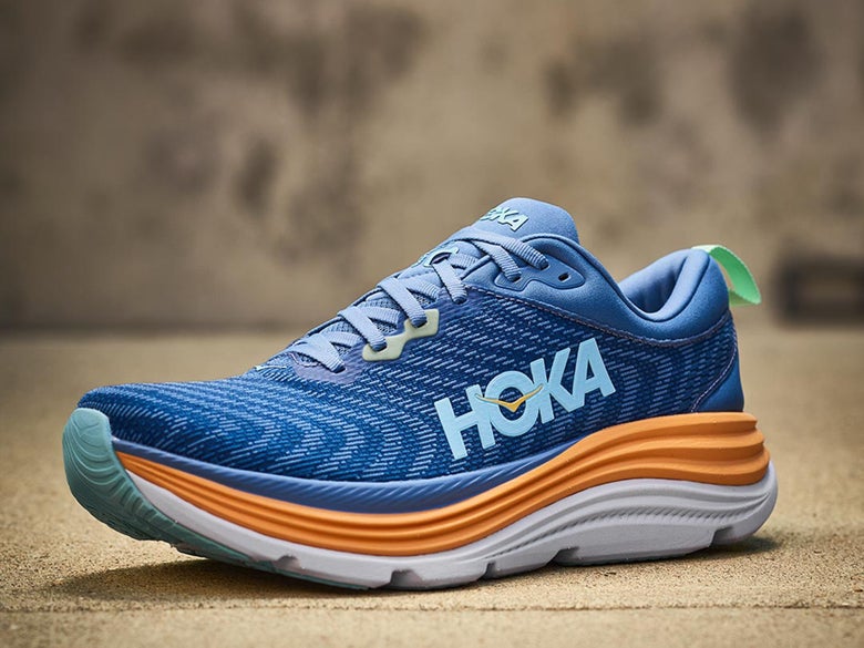 HOKA Gaviota 5 stability shoe in blue color