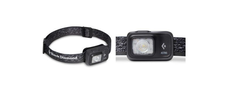 Black Diamond Astro 300 Headlamp Side and Front in Black Color