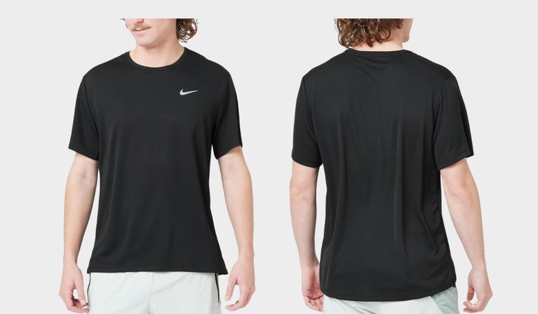 Men's Nike Dri-FIT UV Miler (front and back images as worn by male model)