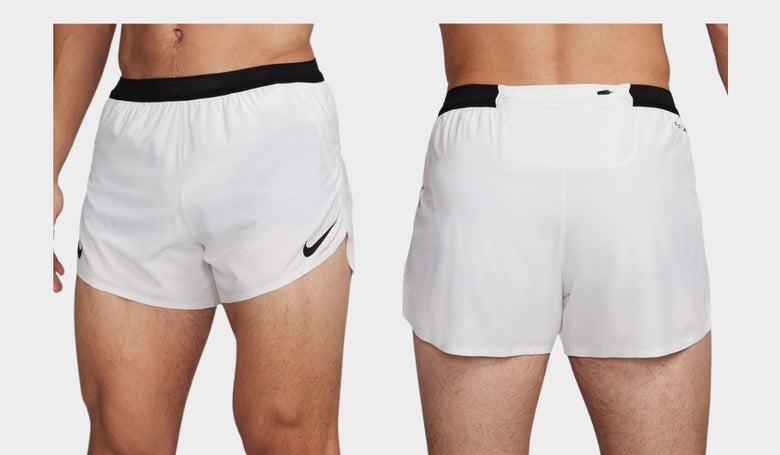 Plus Rib Split Running Shorts